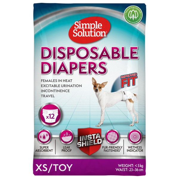 Simple Solution Disposable Diaper Extra Small (12Pk)