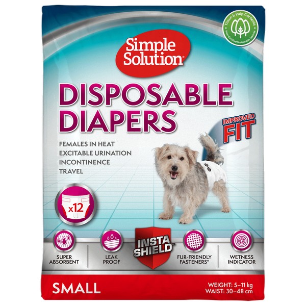 Simple Solution Disposable Diaper Small (12Pk)