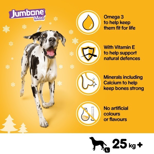 PEDIGREE Christmas Jumbone Large Dog Treat with Turkey Flavour 1 Chew