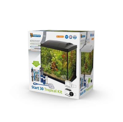 Superfish Start 30 Tropical Aquarium - Black 25 litre