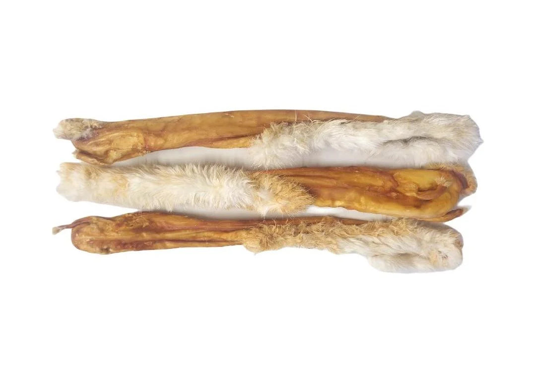 Rabbit Skin Rolls With Fur 50cm