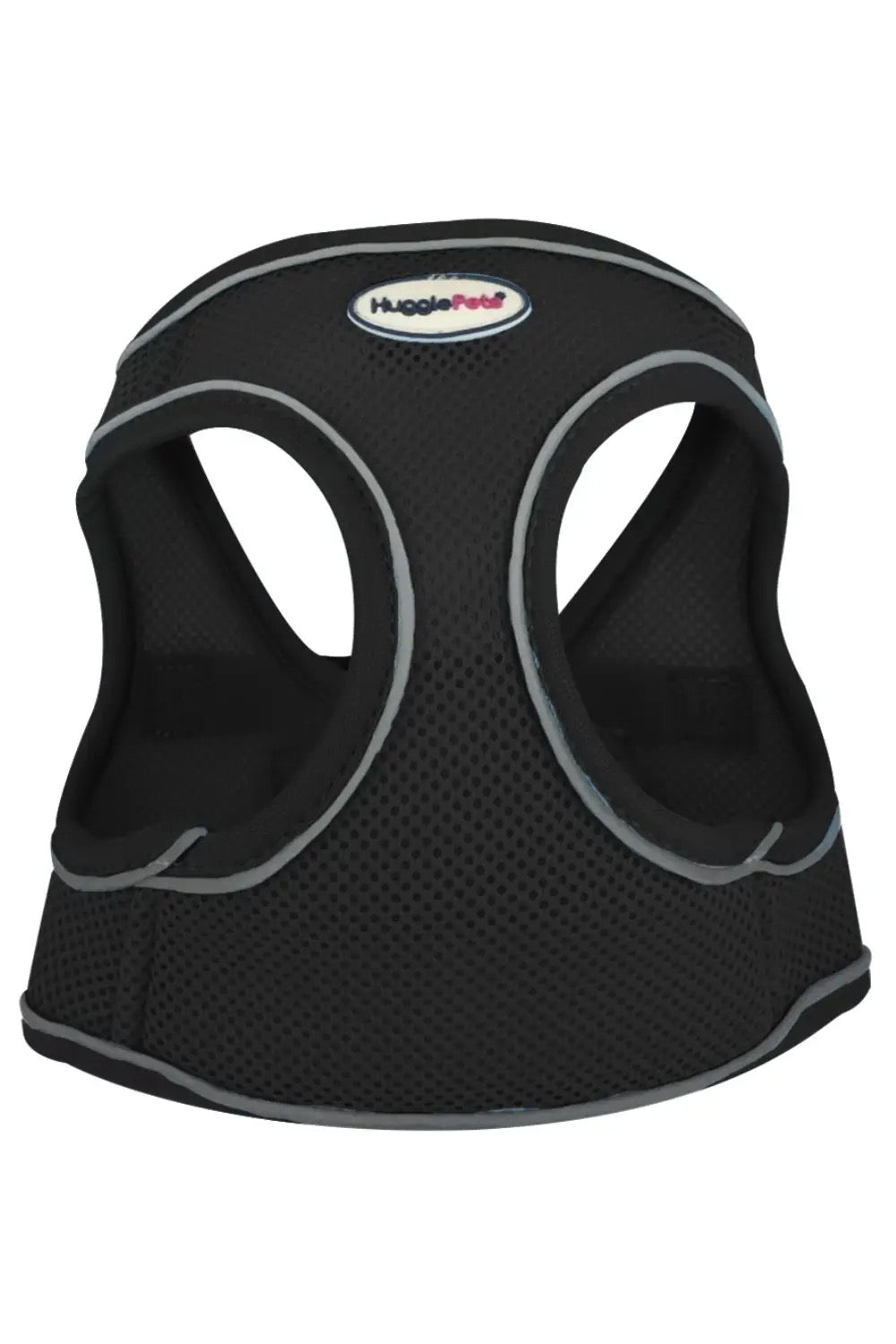 HugglePets Step In Air Mesh Harness Black Small 36-44cm