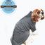 Ancol Simply Dry Towel Coat Grey Large 50cm