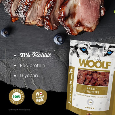 Woolf Rabbit Chunckies 100g