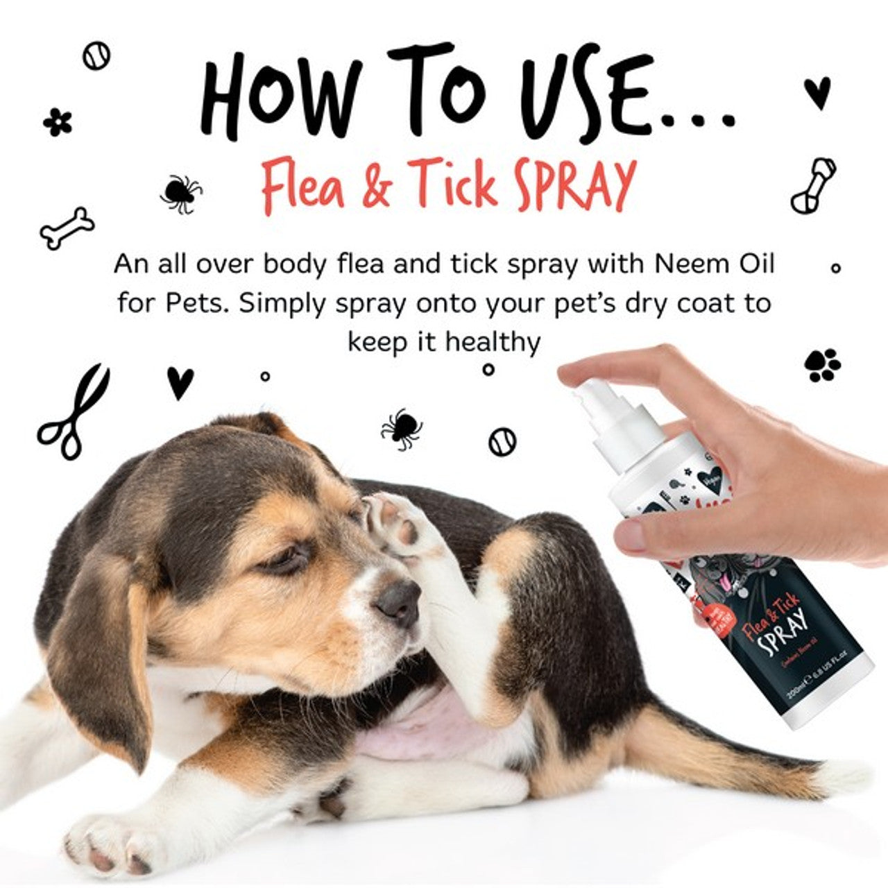 Bugalugs Dog and Cat Flea and Tick Spray